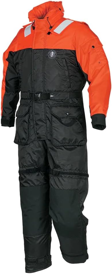 Mustang Survival Standard Coverall and Worksuit, Orange, Small