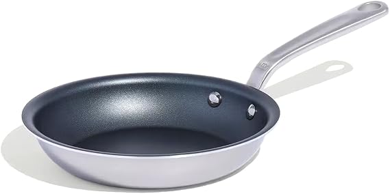 Made In Cookware - ProCoat 8" Non Stick Frying Pan (Graphite) - 5 Ply Stainless Clad Nonstick - Professional Cookware - Crafted in USA - Induction Compatible