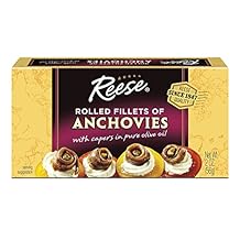 Reese Rolled Anchovies, 2 Ounce Tins (Pack of 10)