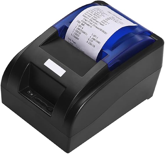 USB Taşınabilir 58mm Termal Makbuz Yazıcı Bilet Faturası Kablolu Baskı Desteği Nakit Çekmece Windows için ESC/POS ile uyumlu/Linux/Android Sistemleri Süpermarket Mağaza İşletmesi için