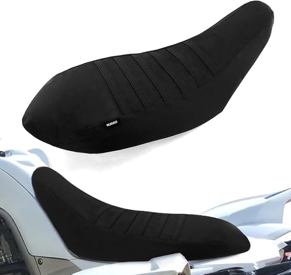 Non-Slip Gripper Stripe Seat Cover Fit for Raptor 700 700R 2006-2024 Soft Waterproof Leather Seat Cushion Cover