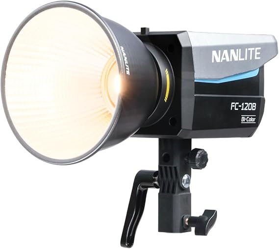 Nanlite FC-120B Bicolor LED Photo and Light 145W 2700K-6500K LCD Display Bluetooth App Control 2.4G DMX/RDM 12 Built-in Effects Photography Lighting for Video Recording Streaming Portrait Outdoor