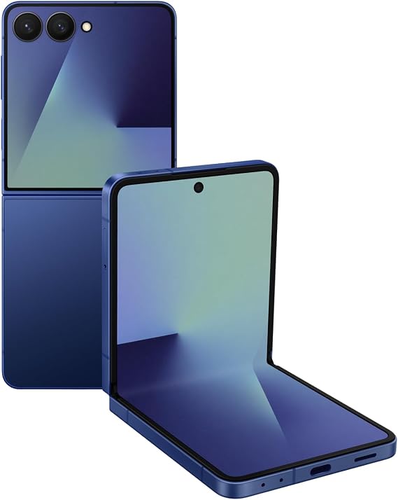 Samsung Galaxy Z Flip7 256GB | Blue Shadow | Galaxy AI Compatible | SIM-Free Smartphone Body | FeliCa Compatible | 6.9 inches | Lightweight 188g | IP48 Waterproof and Dustproof | Full HD+ | 4,300mAh
