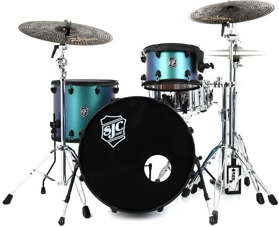 SJC Custom Drums Pathfinder Series 3-piece Shell Pack - Pacific Teal