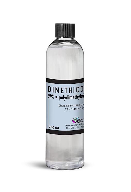 Dimethicone Oil Pure (250 mL / 8.45 Fl Oz) DIY Pure Dimethicone Cosmetic Grade Skin Moisturizer and Head Lice Treatment, Liquid Silicone for, Gun Oil