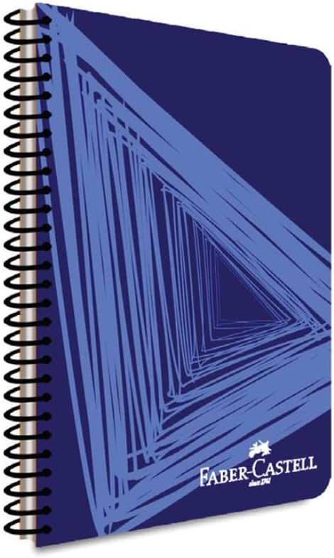 Faber-Castell Dalgalı Tasarımlı Spiralli Defter, A4, 120 Yaprak, 70g Kağıt, Çizgili, 500 Mikron PP Kapak, PET Spiralli, Asorti Renkler, Dayanıklı ve Kullanışlı
