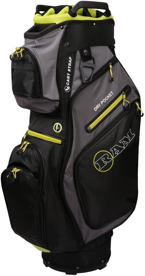 Ram Golf FX Deluxe Golf Cart Bag with 14 Way Full Length Dividers
