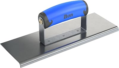 Bon 62-458 10-Inch by 3-12-Inch Stainless Steel Concrete Sidewalk Edger with 14-Inch Radius and 38-Inch Deep Comfort Grip Handle