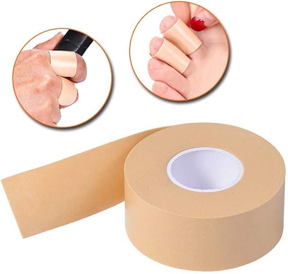 Blister Prevention Tape Heel Protectors Foam Padding Bandages Heel Bandaids for Blisters Prevention Runners Toes Finger Shoes Anti-Blister Cushion High Heel Padded Waterproof First Aid Tape (5M)