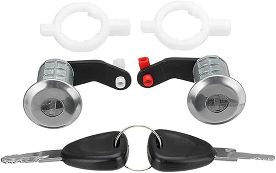 1 Pair Left + Right Car Door Lock Barrel Cylinder with Keys – 7701470944, 7701470945 for Master, Movano