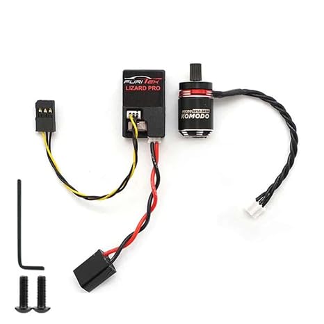 FURITEK Stinger 118 Brushless Power System for TRX4M with Futitek Lizard Pro Esc and Micro KMD 1212-3450 Brushless Motor - Remote Control Car, RC Crawler Electronics (FUR-2260)