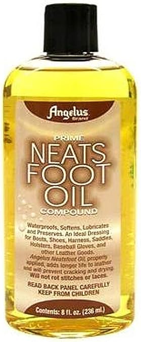 Angelus Brand Prime Neatsfoot Oil Compound Shoes Boots Leather Waterproof Softener Protector Conditioner 8 oz