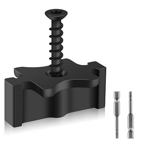 600 Pack Hidden Deck Fasteners for Composite Decking Board, Composite Decking Clips with Metal Deck Screws, Universal Composite Hideaway Fasteners Plastic Clips for Deck Boards