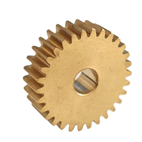 2pcs 0.5M 21T Copper Straight Teeth Gear 11.5mm Diameter 5mm Thickness 0.5 Module 21 Teeth Flat Gear Wheel Pinion mechanical(2mm loose fit)