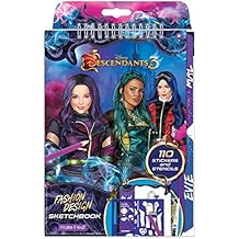 Disney Descendants 3 Fashion Design Sketchbook for Girls - Create Outfits with Evie & More, Includes Stencils, Stickers, Design Guide - Gift for Kids Ages 6+, Develops Real-World Skills Make it Real