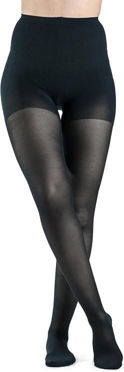 SIGVARIS Womens Style Sheer 780 Closed Toe Pantyhose 15-20mmHg - Dark Navy - Large Long