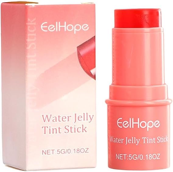 Water Jelly Tint Stick Lip Cheek Eye Makeup 3 in 1 Moisturizing Lip Gloss Long Lasting Eye Shadow Natural Rouge Blush