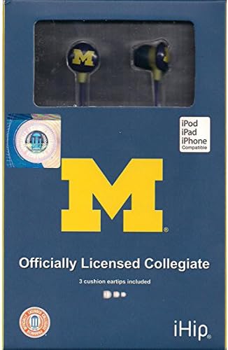 iHip NCAA Michigan Wolverines Earbuds
