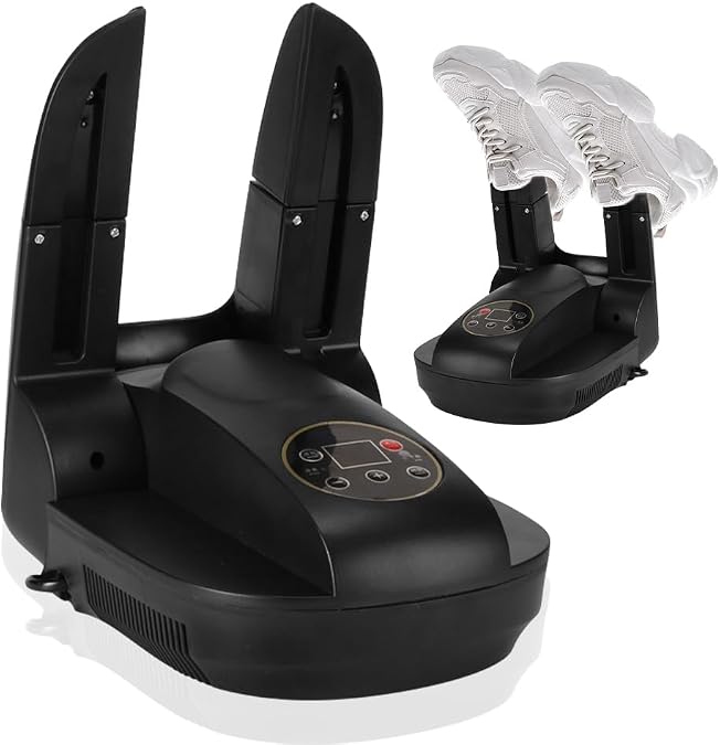 Shoe Dryer, boot dryer, Glove Dryer & Boot Warmer with Heat Blower, Portable Adjustable Rack & Timer, Folding Design & Quick Drying for Shoes, Gloves, Hats, Socks, Ski Boots, Smart Panel