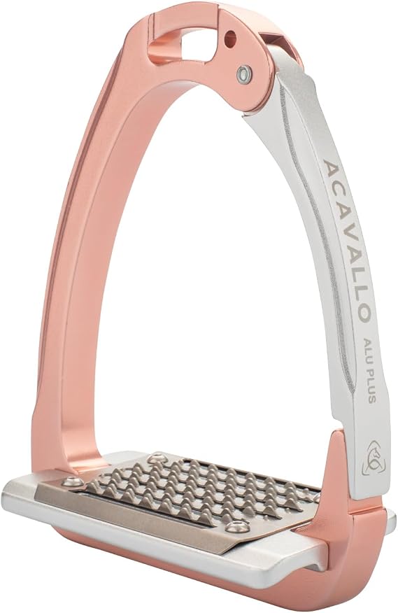 Acavallo Aluplus 2.0 Stirrups, One Size, Antique Rose