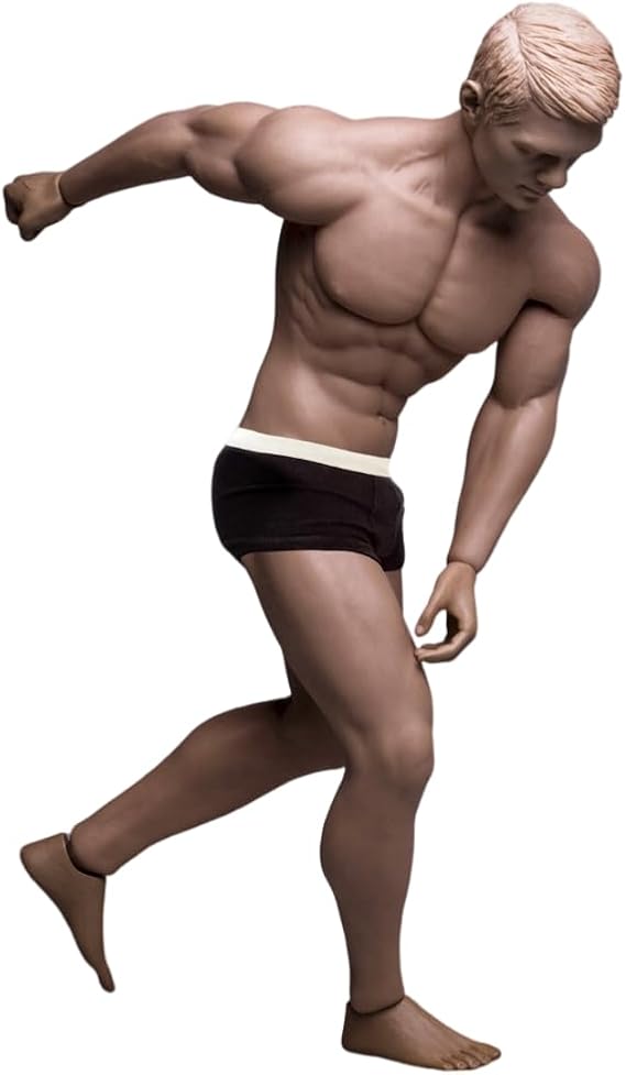 Fremego 1/6 Scale Male Body,12inch Super Flexible Male Seamless Action Figure Body Doll Collection (M30)