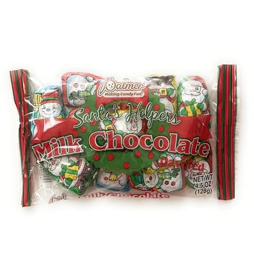 Palmer Santas Helper Milk Chocolate 1 4.5oz Bag. Holidays Candy