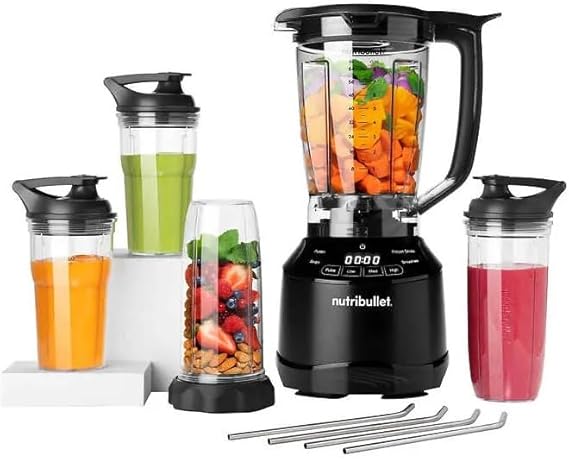 Nutribullet Digital Smart Touch Combo with Single-Serve Cups 1500 Watt Large Capacity Blender