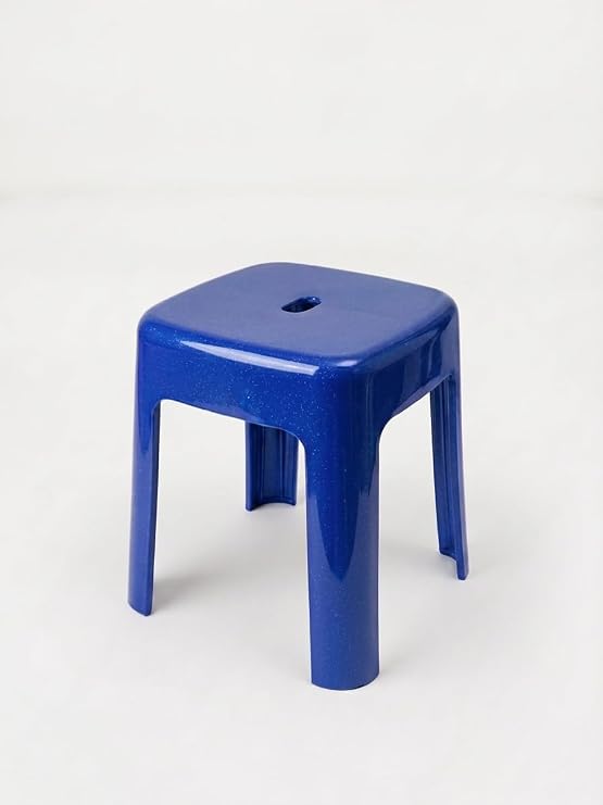 Mavi, Plastik Alaska Model Sağlam Tabure 36x36x46cm