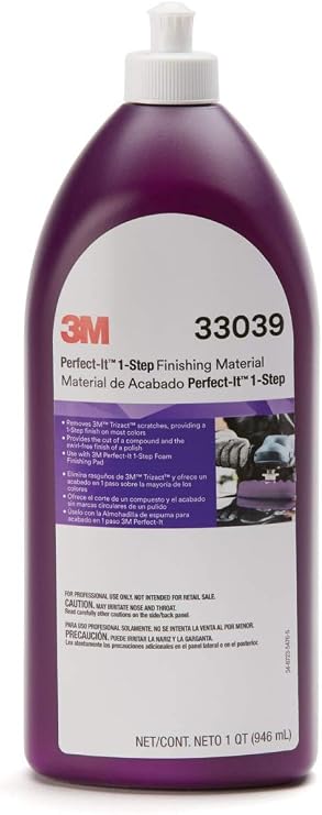 3M Perfect-It 1 Step Finishing Material, 33039, 32 fl oz | for Paint Finishing Cars; Trucks; and Other Painted Surfaces