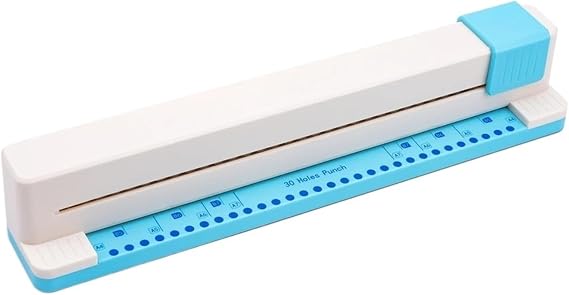 Binding Machines, 30 Hole Punch Binding Machine, Hand Push Loose Leaf Hole Punch, A4 A5 A6 A7 B5 B6 B7 Book Binder Notebook Coil Spiral Binding