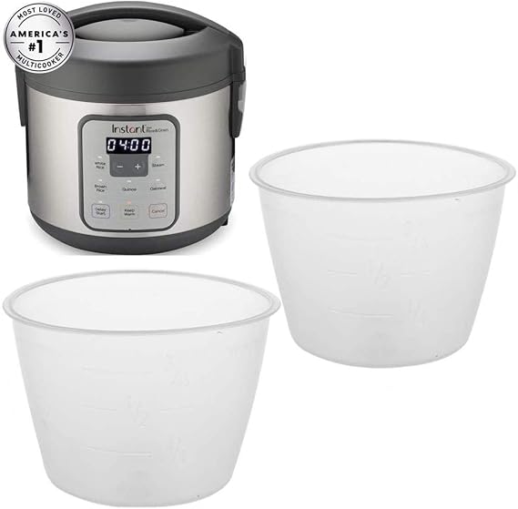 Original Rice Measuring Cup for Instant Zest Rice Cooker, Steamer 8-Cup, 20-Cup, 20-Cup Zest Plus Cooker Replacement Cup, 2 - Pack