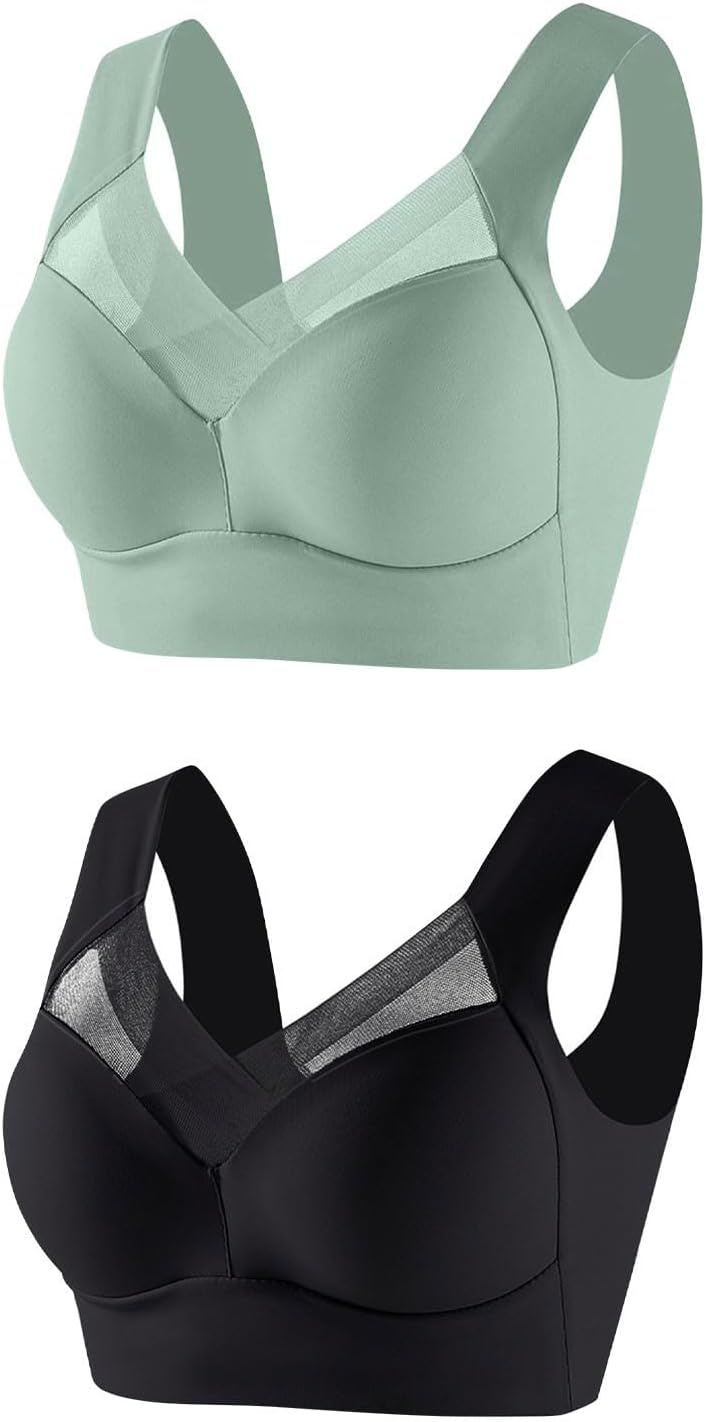 Sport Bras for Women High Impact Mesh Lightweight Breathable Bra Soft Comfy Running Seamless Yoga 2025 Trendy