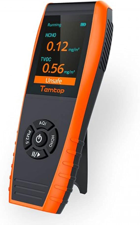 Temtop LKC 1000S+ Air Quality Detector Proffesional Formal dehyde Monitor with HCHO/PM2.5/PM10/TVOC by INSTRUKART