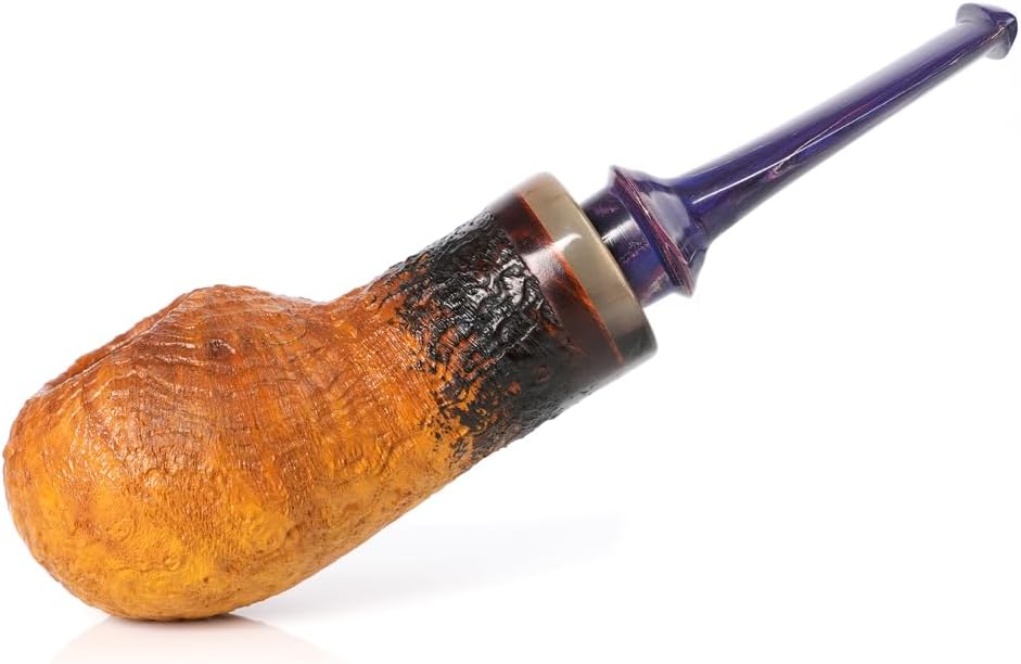 MUXIANG FA10059 Handmade Crimson Heather Wood Smoking Pipe Polished FA10059 (Color 2)