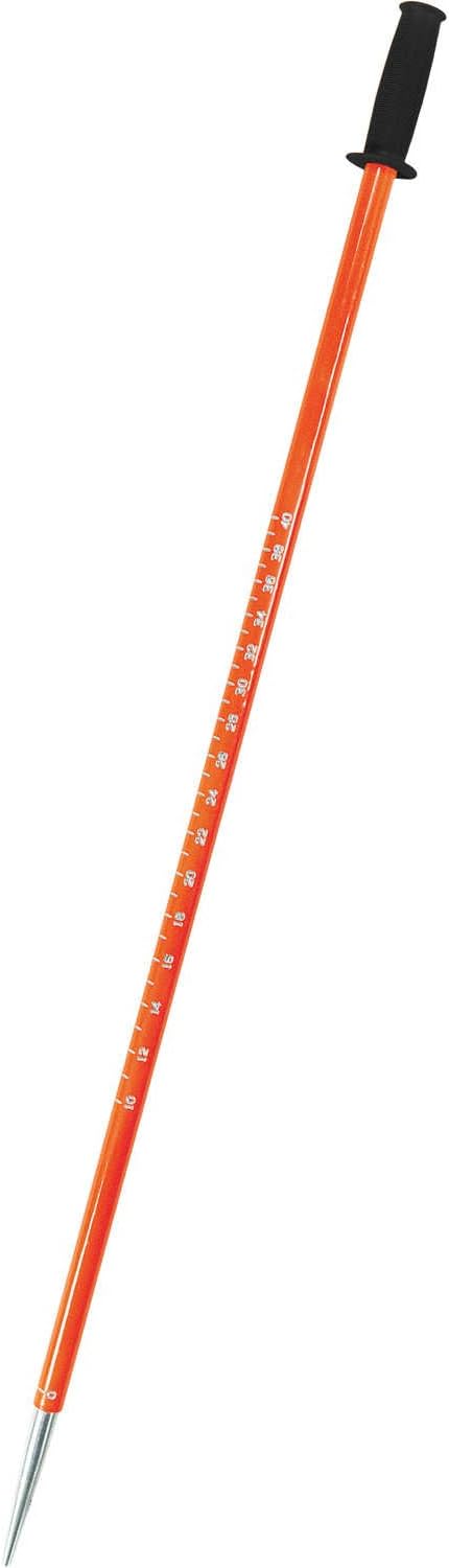 Forestry Suppliers Deluxe Plot Center Stick, Hi-Vis Orange Aluminum, Engraved Biltmore Markings, Timber Cruising Tool with 1/4" x 20 Threaded Stud
