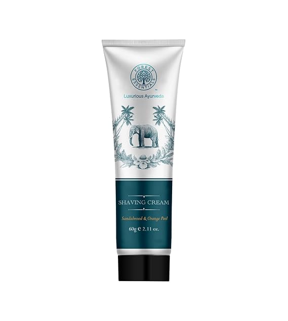 Forest Essentials Shaving Cream Sandalwood & Orange Peel 60g
