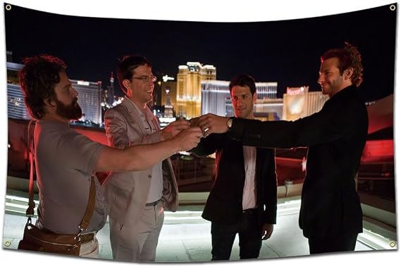 ENMOON Rooftop Cheers Toast Flag Tapestry 3x5 Ft College Dorm Bedroom Man Cave Decor
