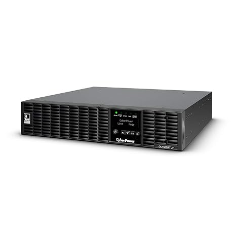 CyberPower OL1500RTJP Uninterruptible Power Supply, UPS, Constant Inverter/Sine Wave, 1500 VA/1080 W, Corporate Use, 2U Rackmount Type