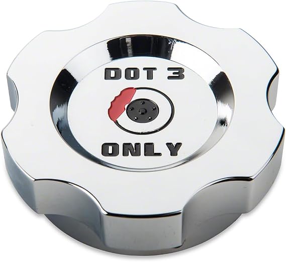 Brake Fluid Cap Cover; Chrome Compatible with 05-14 Mustang, Excluding 13-14 GT500