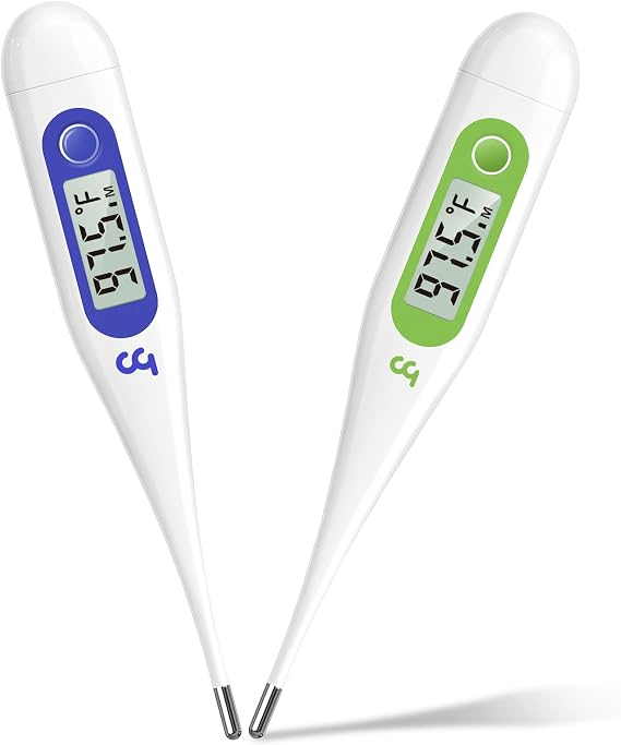 Bundle of Oral Thermometer for Adults, Digital Thermometer with Fever Alert