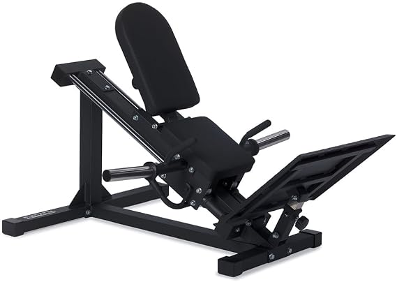 Titan Fitness Plate-Loaded Linear Hack Squat Machine, Rated 700 LB, Commercial-Grade Fitness Machine for Squats, Compact Leg Press Machine, Fits Olympic Plates