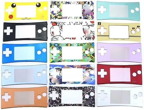 Front Shell Faceplate Housing Case Cover Panel for Gameboy Micro GBM Replacement (Clear)