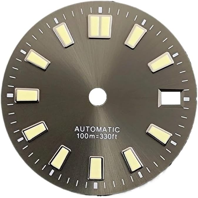 28.5mm Single Calendar Watch Dial - Compatible with NH35 NH36 NH38 4R 7S Movement Replacement Parts Watch Dials
