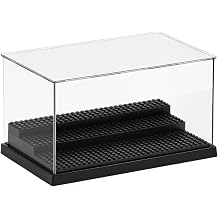 Acrylic Minifigure Display Case – Clear Dustproof 3-Tier Mini Figure Display Case for Action Figures & Block Characters, Collector Display Box Storage (Compatible with Lego Minifigure)