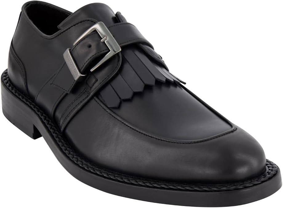 Karl Lagerfeld Men's Single Monk Fringe Moctoe Shoe