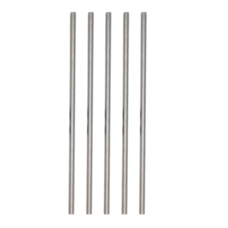 5/16"-18 Fully Threaded Rod Studs 5 Pack Long Threaded Screw 304 Stainless Steel Right Hand Threads All Threaded Rod Studs for Anchor Bolts Clamps Hangers U-Bolts