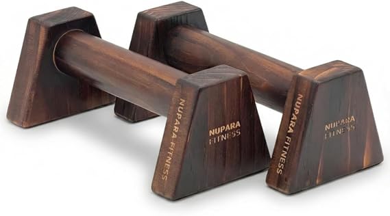 Wooden Push Up Bars, Push Up Handle, Pushup Bar, Parallette | Wooden Push Up Parallettes Bars, Core and Upper Body Strength, Wooden Parallettes Bars, Pushup Handles