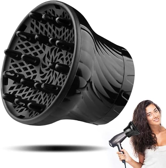 Universal Hair Diffuser 3.5cm to 7.6cm Hair Dryer Diffuser Attachment Adjustable Hair Dryer Diffuser Nozzle Professional Diffuser Hair Dryer Hair Dryer for Curly Hair or Wave Hair Styling