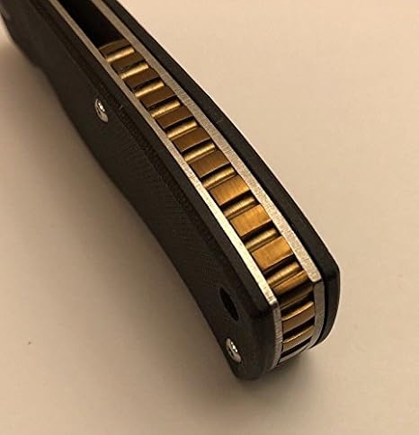 Bronze Titanium Back Spacer For Emerson CQC-7 Knife