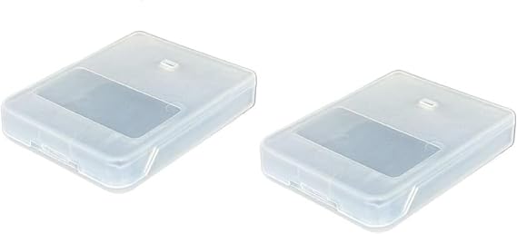 2pcs Memory Card Case Dust Cover Storage Box Compatible for PS1 PS2 Memory Card